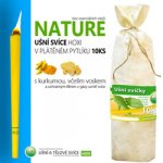 Hoxi Nature Ušní svíce bez esenciálních olejů v plátěném pytlíku 10 ks – Zboží Dáma