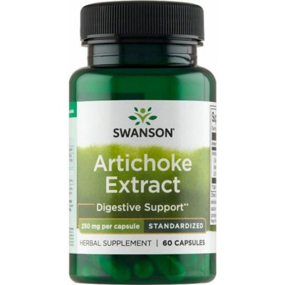 Swanson Artichoke Extrakt z Artyčoku 250 mg 60 kapslí – Hledejceny.cz