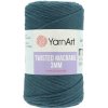 Šňůra a provázek YarnArt Macrame Twisted 250g 3mm 789 petrolejová