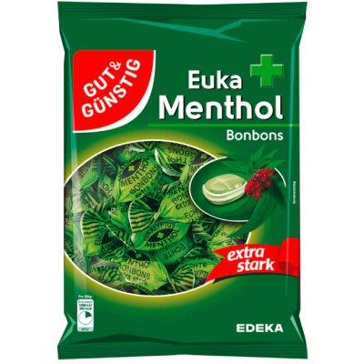 GUT&GÜNSTIG Mentolové bonbony extra silné 300 g – Zboží Dáma