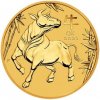 The Perth Mint Australia Zlatá mince Australská Lunární Série III. 2021 Buvol 1/4 oz