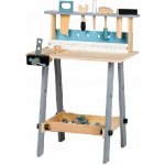 Ecotoys velký dřevěný pracovní stůl s nářadím – Sleviste.cz