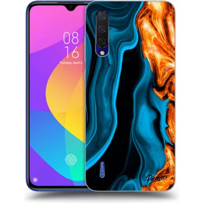 Pouzdro Picasee silikonové Xiaomi Mi 9 Lite - Gold blue černé – Zbozi.Blesk.cz