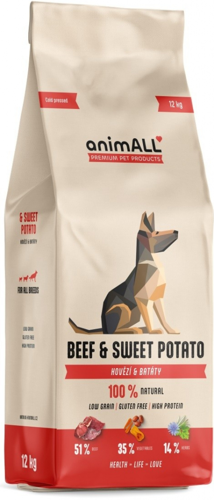 animALL Beef & Sweet Potato 12 kg