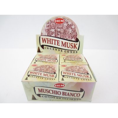 Hem Vonné kužely White Musk 10 ks – Sleviste.cz