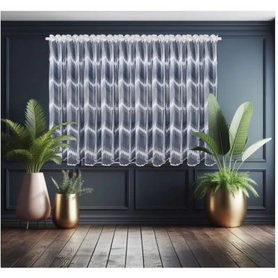 BytoTex Hotová záclona s výšivkou L 105-5406, 400x150 cm – Zboží Dáma