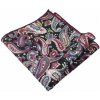 Kravata Černo růžový kapesníček do saka Vintage Art