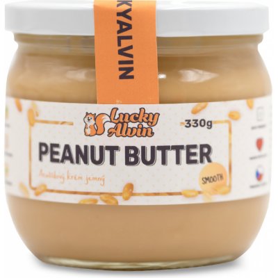 Lucky Alvin arašídové máslo neochucené jemné 40 g – Zboží Mobilmania
