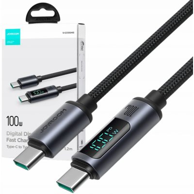 Joyroom S-CC100A16 USB-C - USB-C, 100W, 1,2m, černý – Zboží Mobilmania