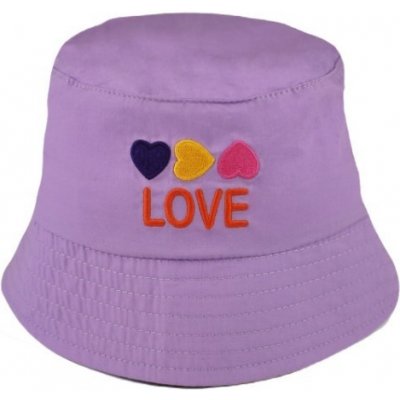 Letní jarní klobouček Baby Nellys Love lila