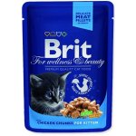 Brit Premium Cat Kitten Chicken Chunks 100 g – Sleviste.cz