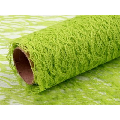 Svatba-eshop Krajková šerpa na stůl světle zelená 50 cm x 4,5 m - šerpa na slavnostní svatební stůl – Zboží Dáma Svatba-eshop Krajková šerpa na stůl světle zelená 50 cm x 4,5 m - šerpa na slavnostní svatební stůl – Zboží Dáma