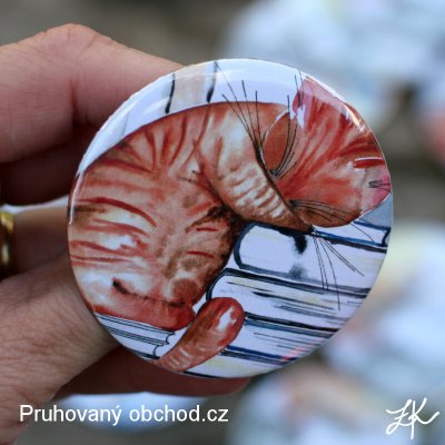 Malé kotě, spalo ... - button neboli placka – Hledejceny.cz