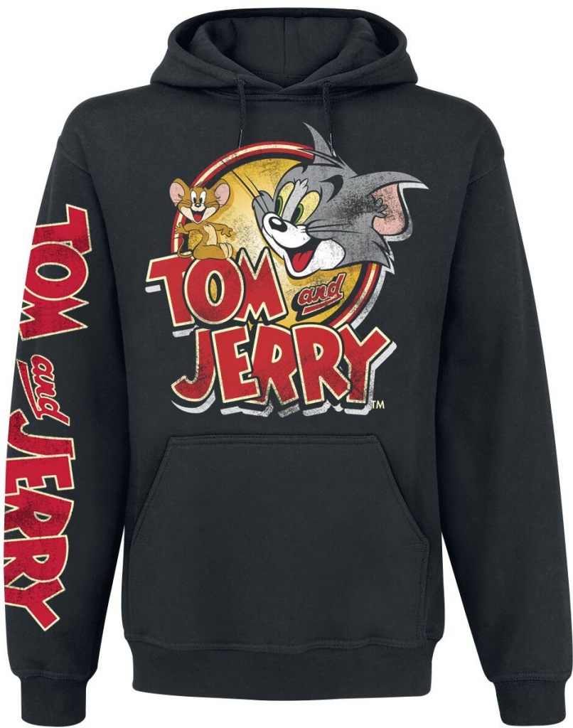 Tom und Jerry Cartoon Logo černá Mikina s kapucí od 1 390 Kč - Heureka.cz