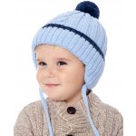 Marhatter chlapecká pletená čepice 9484 šedá/modrá – Zboží Mobilmania
