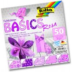 Folia Bringmann Origami papír Basics 80g/m2 20 x 20 cm růžová 50 ks – Zbozi.Blesk.cz