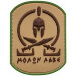 WARAGOD nášivka Molon Labe Spartan Battle Worn PVC Patch Multicam – Zboží Dáma