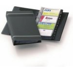 VISIFIX Vizitkář přenosný 4-kroužkový na 200 vizitek černý – Zboží Živě