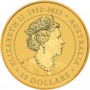 Perth Mint zlatá mince 15 AUD Australian Kangaroo Klokan rudý 1/10 oz