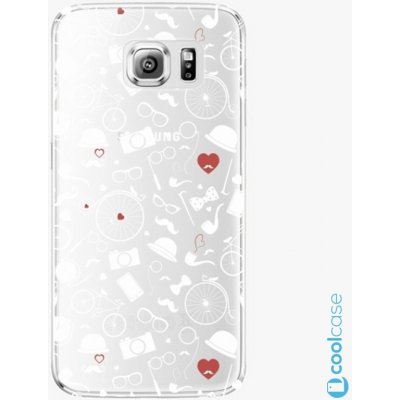 Pouzdro iSaprio Vintage Pattern 01 Samsung Galaxy S6 Edge bílé – Zbozi.Blesk.cz