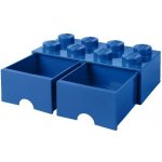 LEGO® Úložný box 250 x 502 x 181 se šuplíky tmavě modrá – Zboží Mobilmania