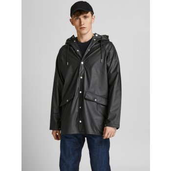Jack & Jones lehká bunda s kapucí a povrchovou úpravou Winston černá