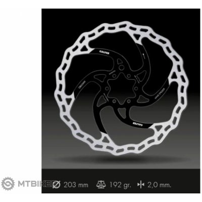 Galfer E-Bike Disc Wave , 203 mm, 6-děr, 2.0 mm – Hledejceny.cz