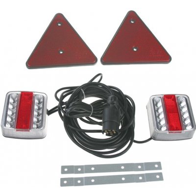 2x Sdružená lampa zadní LED s trojúhelníkem včetně kabeláže a připojení 7pin – Hledejceny.cz