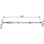 Tažné lanko, parkovací brzda BOSCH 1 987 482 451 | Zboží Auto