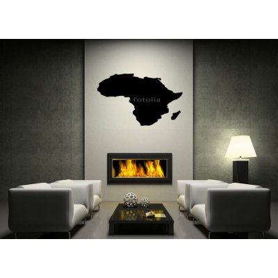 Weblux vzor s103364923 Šablona na zeď - Map of Africa Afrika řídit letadlo pomocí rádiových vln atlas, rozměry 170 x 100 cm – Zbozi.Blesk.cz