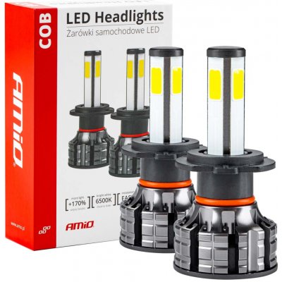 LED autožárovky COB H7 série 6500K AMIO-02844 – Zboží Mobilmania