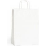Papírová taška bílá 240x110x330mm – Zboží Mobilmania