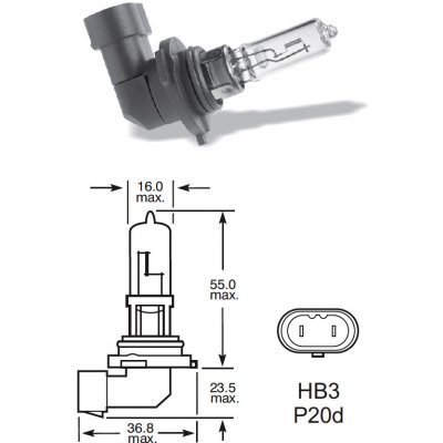 Elta HB3 P20d 100W 12V