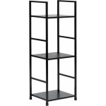 MODERNHOME - Moderní dřevěná knihovna, kovový rám LOFT, 3 police – Sleviste.cz