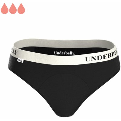 Underbelly menstruační kalhotky UNIVERS černá bílá z mikromodalu Pro střední až silnější menstruaci – Sleviste.cz