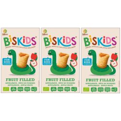 Belkorn BISkids BIO měkké dětské sušenky s jablečným pyré bez přidaného cukru 3 x 150g