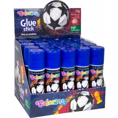 Colorino lepící tyčinka - Football, kulatá, 15 g, bílá – Zboží Živě