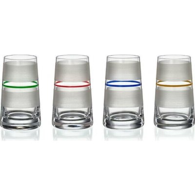Crystalex barevné minivázičky Stripes 8 cm 4KS – Hledejceny.cz