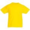 Dětské tričko Fruit Of The Loom Valueweight tričko T Žlutá