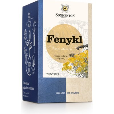 Sonnentor Fenykl bio porcovaný dvoukomorový čaj 27 g – Zboží Mobilmania