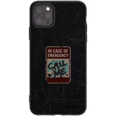 Picasee silikonový černý obal pro Apple iPhone 11 Pro Max - EMERGENCY – Zboží Mobilmania