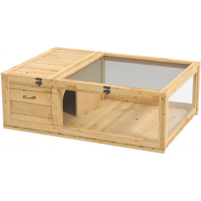 MM Handel Dřevěný želví domek PawHut 1 91 x 60,5 x 32 cm – Zboží Dáma