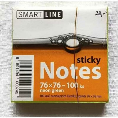 Smartline Samolepicí bloček neon – Hledejceny.cz