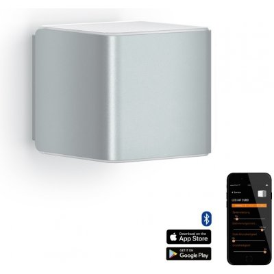 Steinel 55547 senzorové svítidlo L 840 LED iHF Cubo stříbrné 9,5W IP44 – Hledejceny.cz