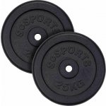 ScSPORTS Litinové kotouče 25 kg 30/31 mm sada 2 ks – Hledejceny.cz