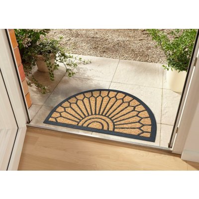 Hanse Home Collection Mix Mats 105685 Cocos půlkruh hnědá 45x75 cm – Hledejceny.cz