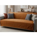 Mybesthome Přehoz na sedačku - pohovku - deka BERTA medová 170x210 cm – Zboží Dáma