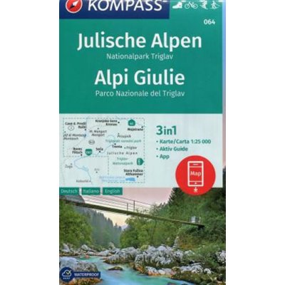 Kompass Karte Julische Alpen Nationalpark Triglav Alpi Giulie