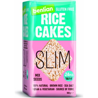 Benlian Rice cakes slim rýžové chlebíčky mix semen 100 g – Zboží Dáma