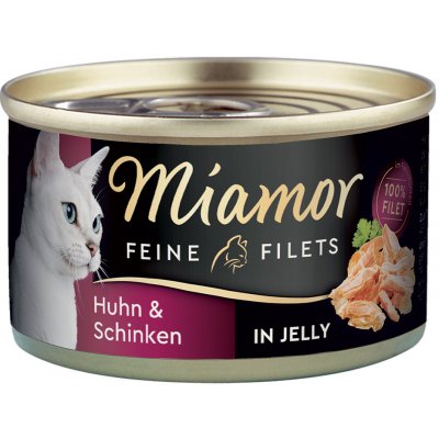 Miamor Feine Filets v želé kuře & šunka v želé 24 x 100 g